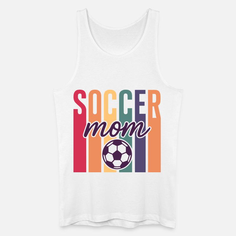 Fußball Mutter - Männer Bio Tank Top - Weiß