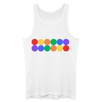 Rainbow Pride - Men’s Organic Tank Top - white - Front