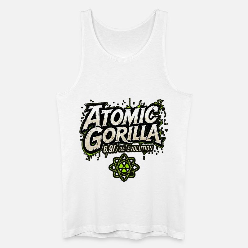 Atomic Gorilla Re-Evolution - Men’s Organic Tank Top - white