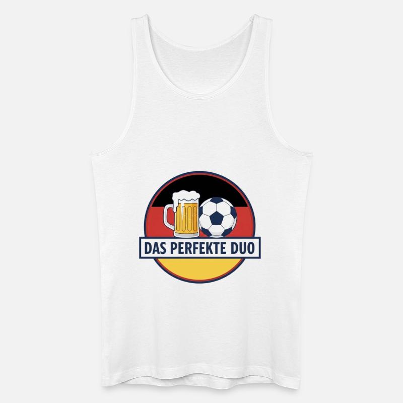 DAS PERFEKTE DUO Bier Ball - Männer Bio Tank Top - Weiß