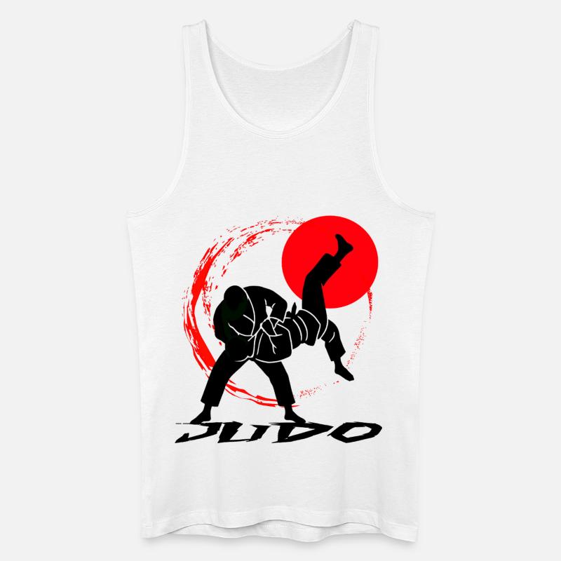 Judo - Männer Bio Tank Top - Weiß