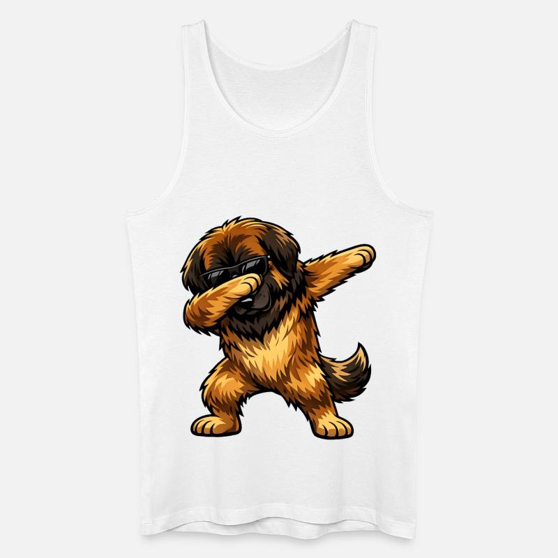 Dabbing Leonberger - Männer Bio Tank Top - Weiß
