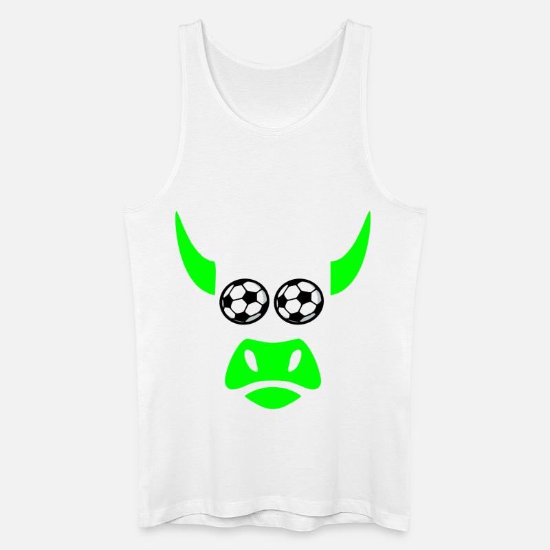 Fußball Grillfleisch - Männer Bio Tank Top - Weiß