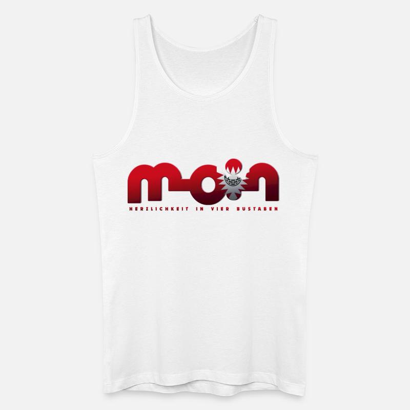 Moin - Männer Bio Tank Top - Weiß