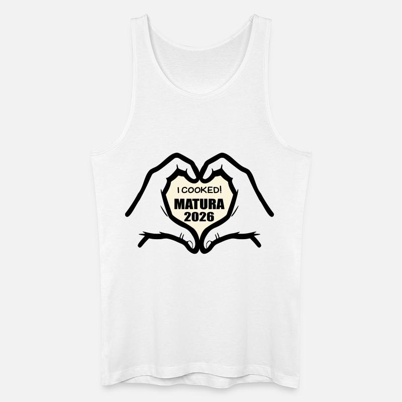 Abschluss Matura 2026 Kochen - Männer Bio Tank Top - Weiß