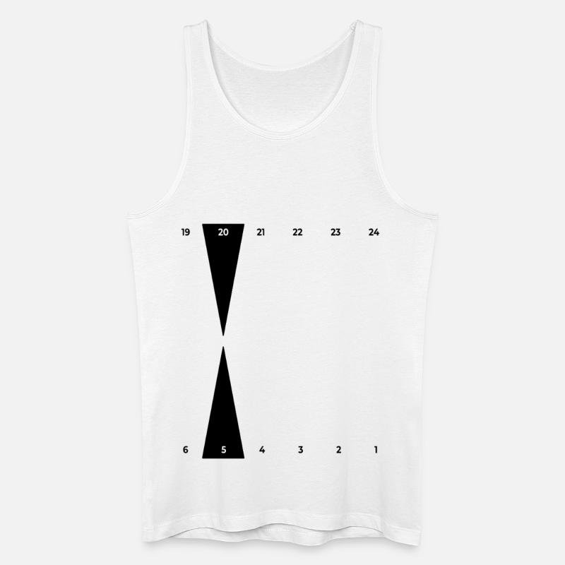 Backgammon | Golden Point - Männer Bio Tank Top - Weiß