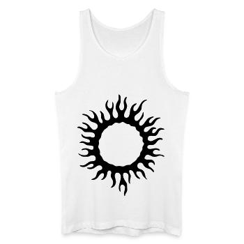 Flame circuit - Men’s Organic Tank Top - white - Front