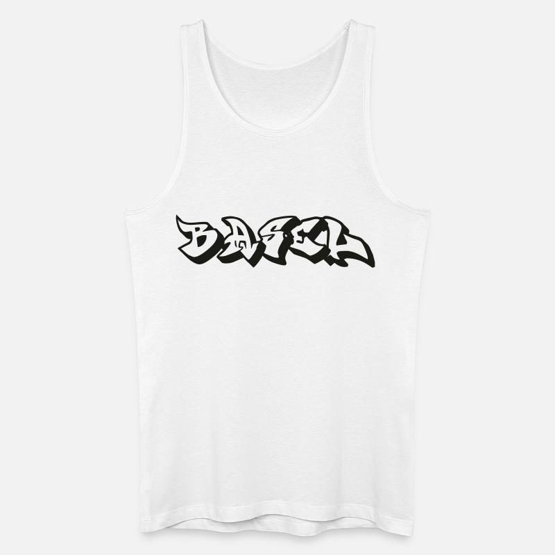 Basel - Männer Bio Tank Top - Weiß