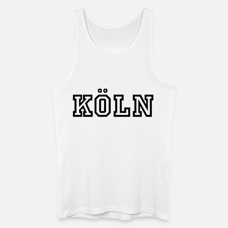 Köln - Männer Bio Tank Top - Weiß