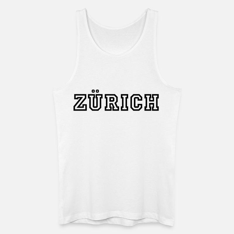 Zürich - Männer Bio Tank Top - Weiß