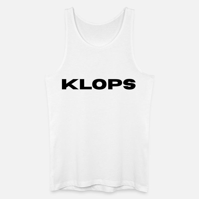 Klops - Hier ist der Name Programm - Männer Bio Tank Top - Weiß