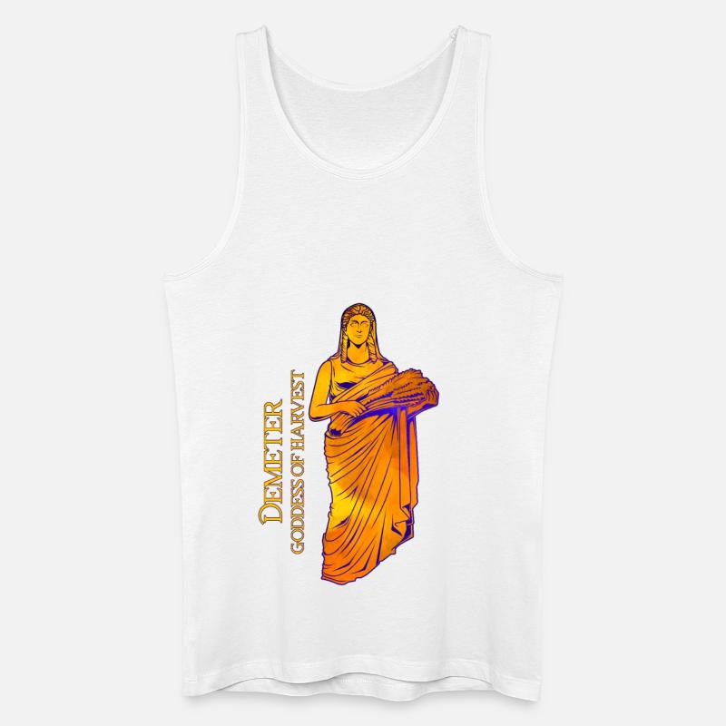 Göttin der Ernte - Demeter - Männer Bio Tank Top - Weiß