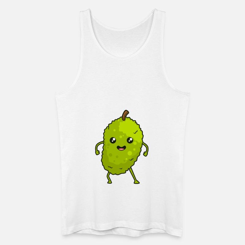 Kawaii Comic Jackfrucht - Männer Bio Tank Top - Weiß