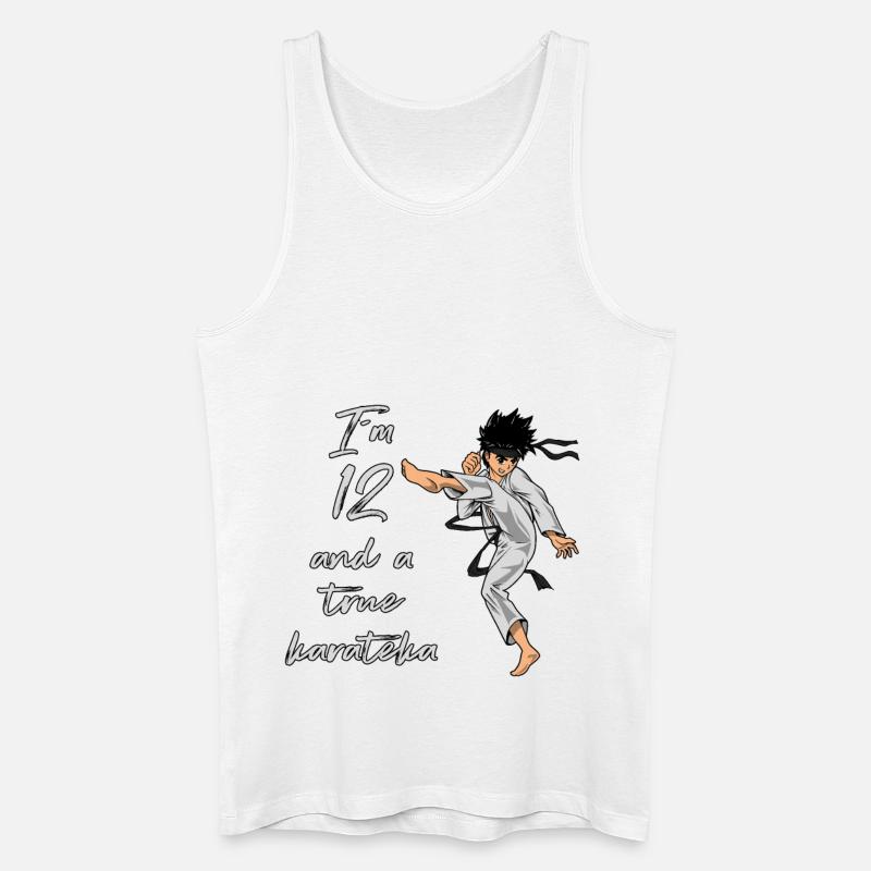 Ich bin 12 - Jungen Karate - Männer Bio Tank Top - Weiß
