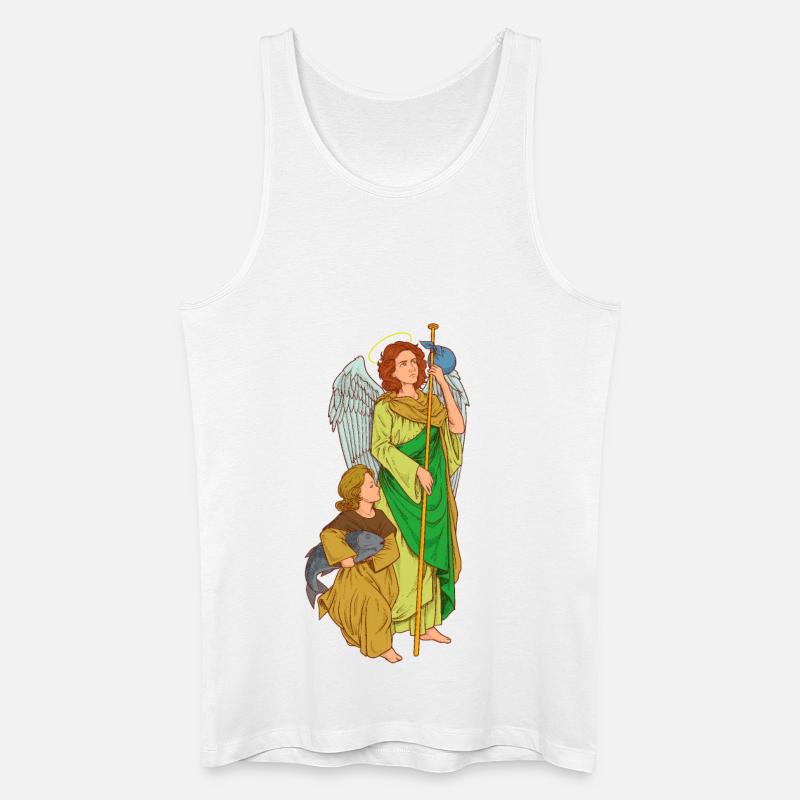 Erzengel Raphael - Männer Bio Tank Top - Weiß