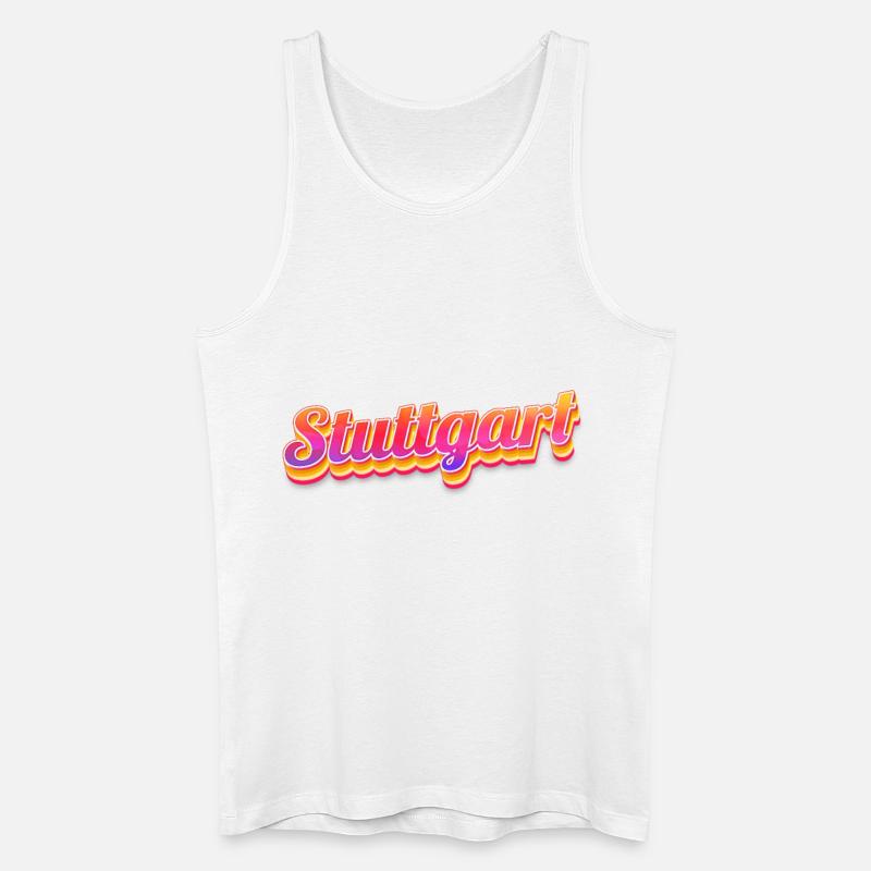 Stuttgartererin Stuttgarterer Stuttgarter - Männer Bio Tank Top - Weiß