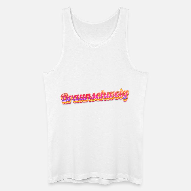 Braunschweigerin Braunschweiger Braunschweig - Männer Bio Tank Top - Weiß