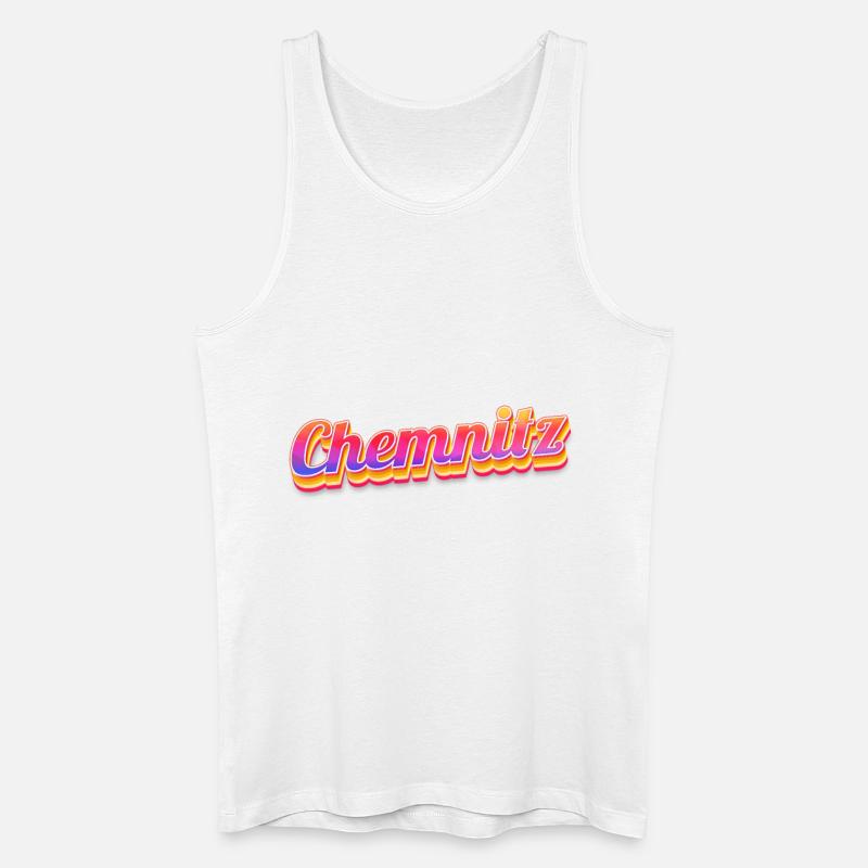 Chemnitzerin Chemnitzer Chemnitz - Männer Bio Tank Top - Weiß