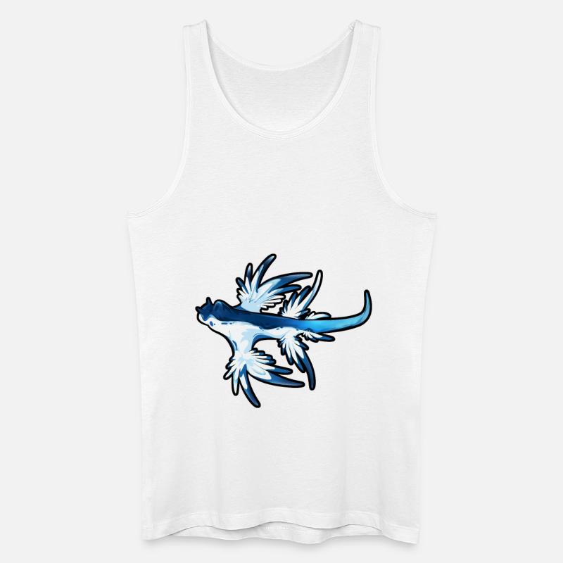 Dessin d’un Glaucus atlanticus - Débardeur bio Homme - blanc