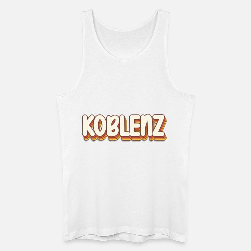 Coblenzerin Coblence Coblence - Débardeur bio Homme - blanc