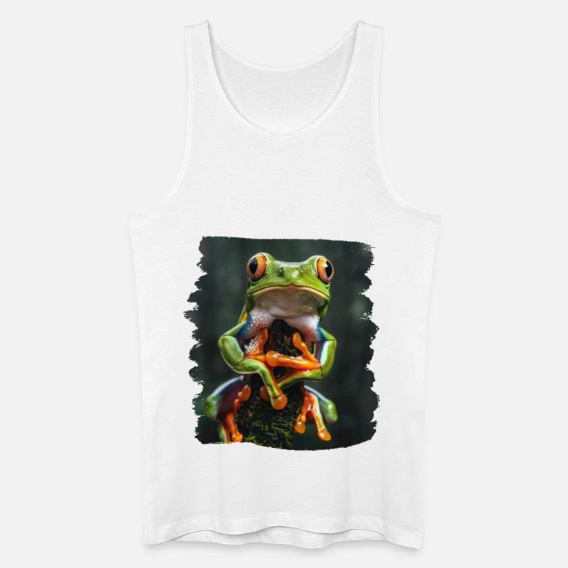 Tree Frog Baumfrösche Baumfrosch - Männer Bio Tank Top - Weiß