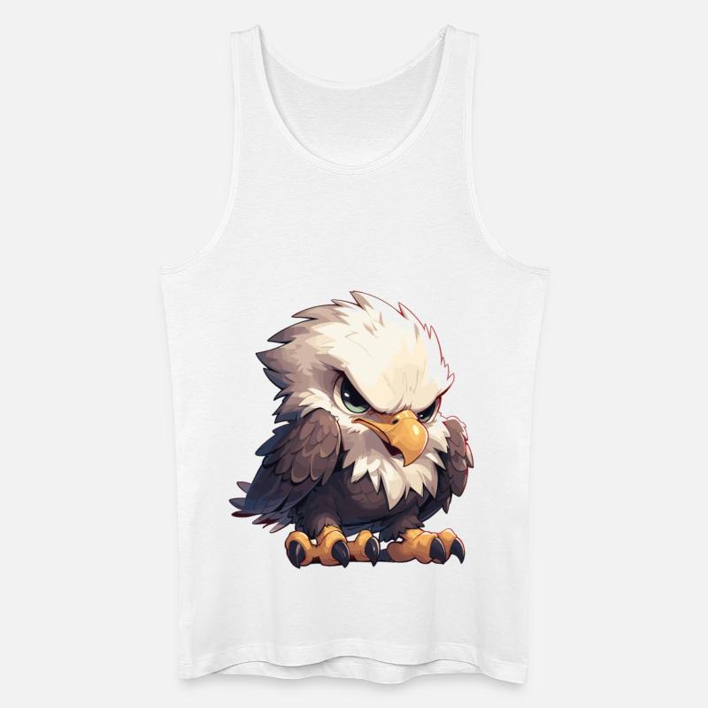 Bald Eagle Weißkopfseeadler - Männer Bio Tank Top - Weiß