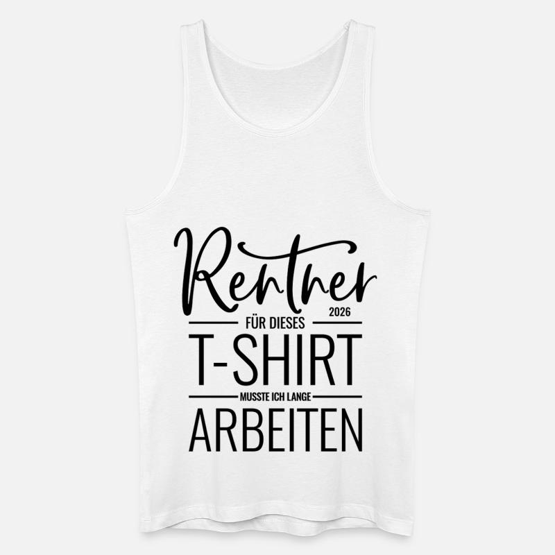 Rentner 2026 - Männer Bio Tank Top - Weiß