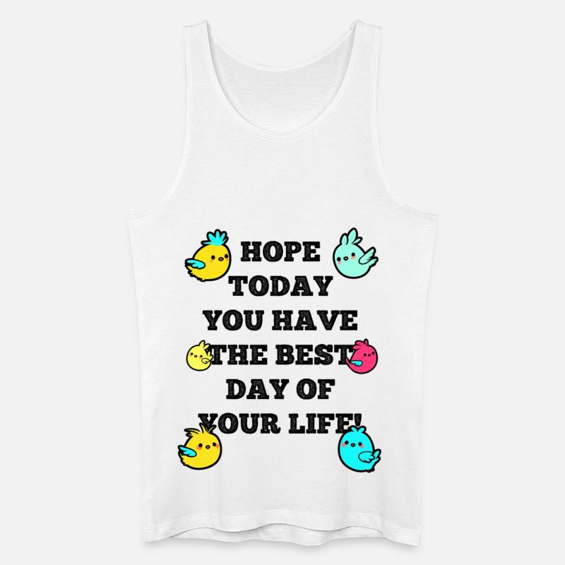 Hope today - Männer Bio Tank Top - Weiß