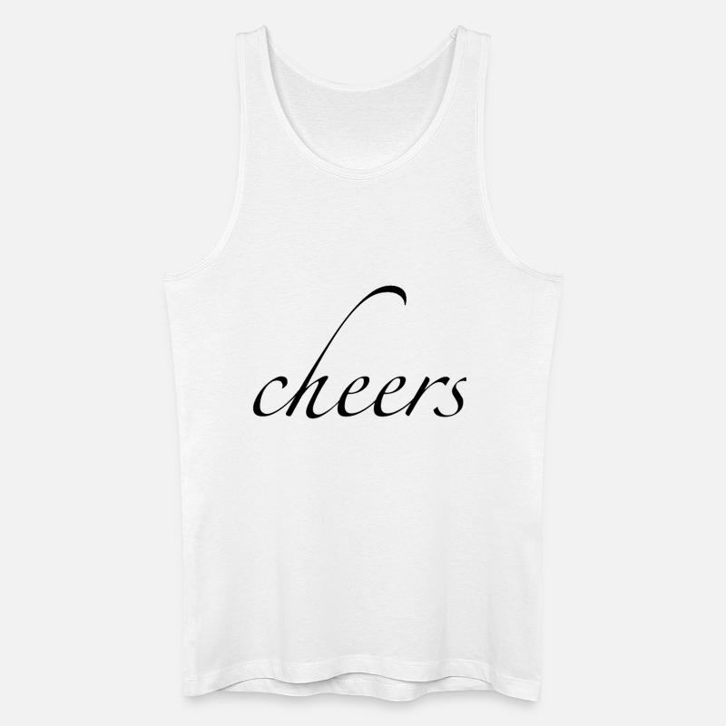 cheers - Männer Bio Tank Top - Weiß
