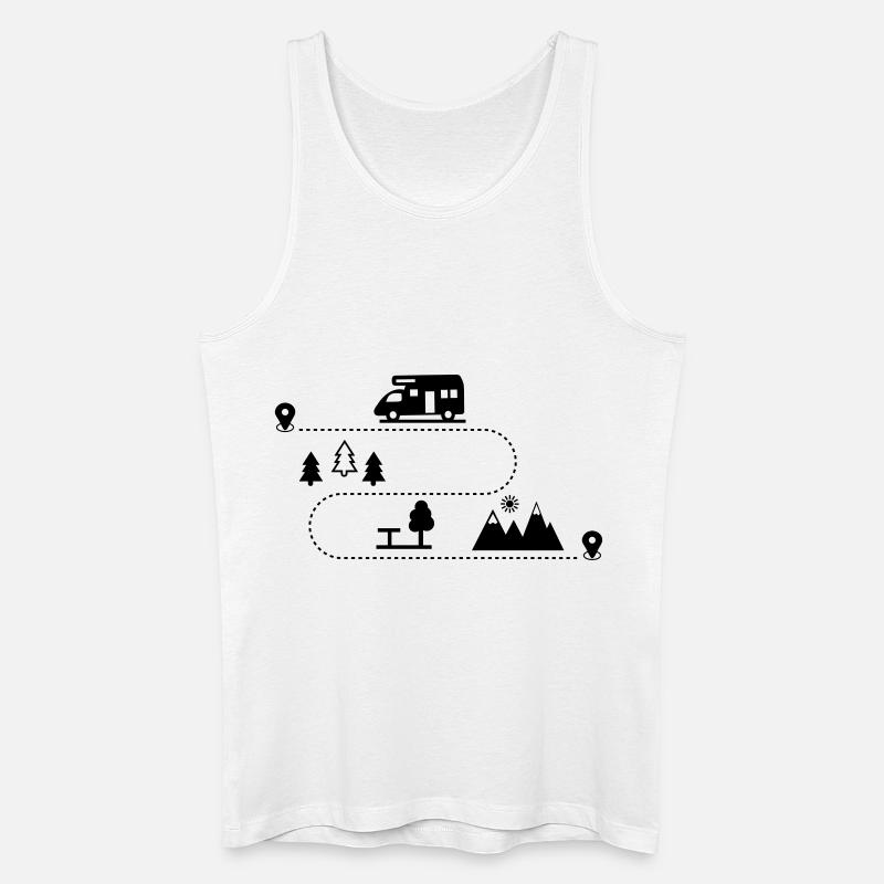 Wohnmobil - Männer Bio Tank Top - Weiß