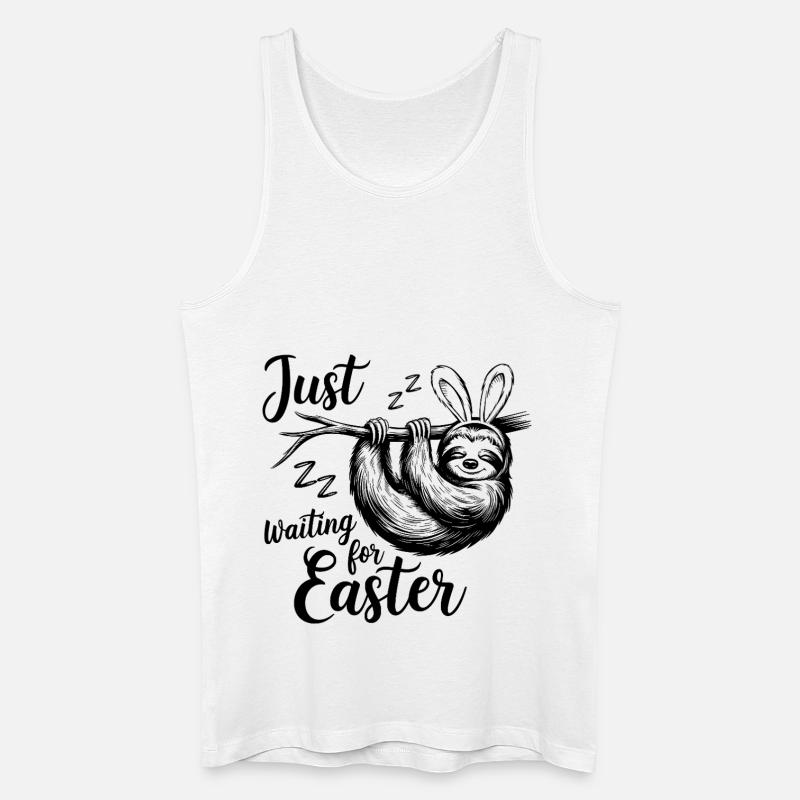 Just Waiting For Easter - Männer Bio Tank Top - Weiß