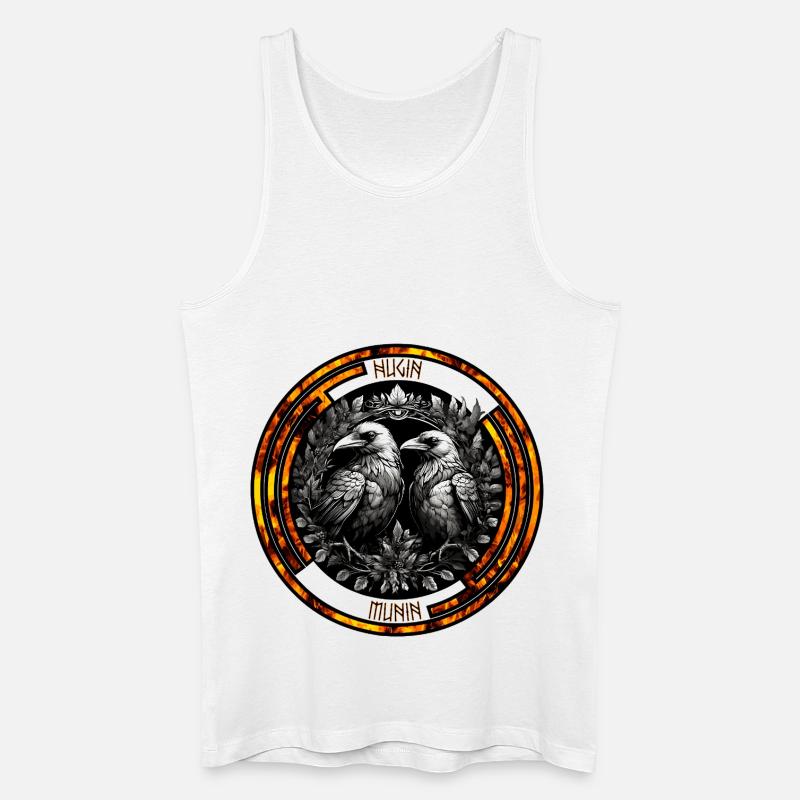 Raben - Männer Bio Tank Top - Weiß