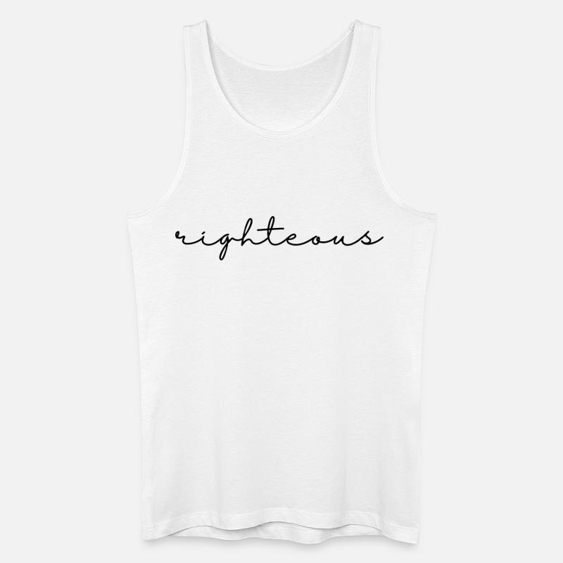 Rechtschaffenes Drehbuch - Männer Bio Tank Top - Weiß
