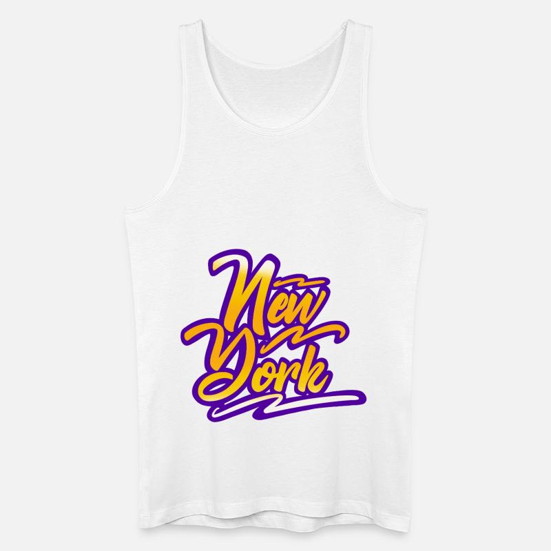 New York - Männer Bio Tank Top - Weiß