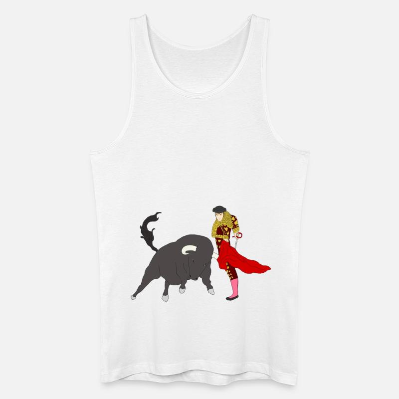 Stierkampf Torero Geschenk Shirt - Männer Bio Tank Top - Weiß