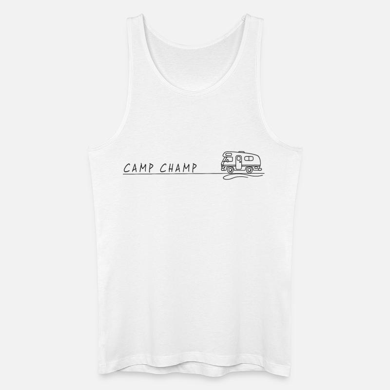 wohnmobil camp champ spruch camping - Männer Bio Tank Top - Weiß