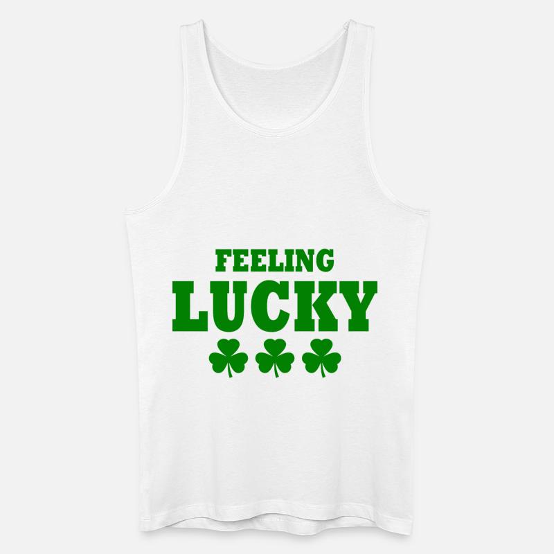 feeling lucky - Männer Bio Tank Top - Weiß