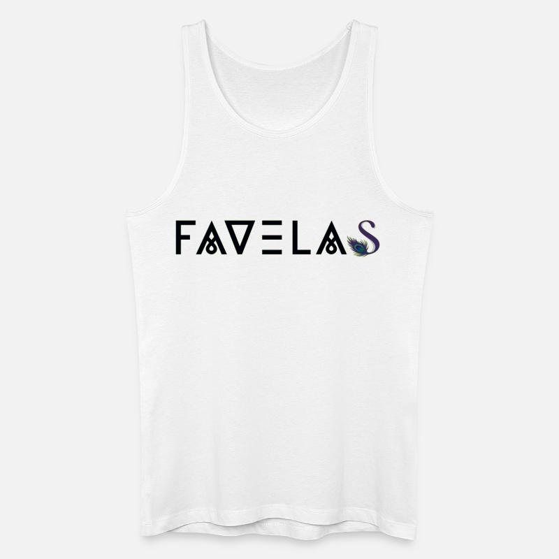 FAVELAS | Latino Style Print - Männer Bio Tank Top - Weiß