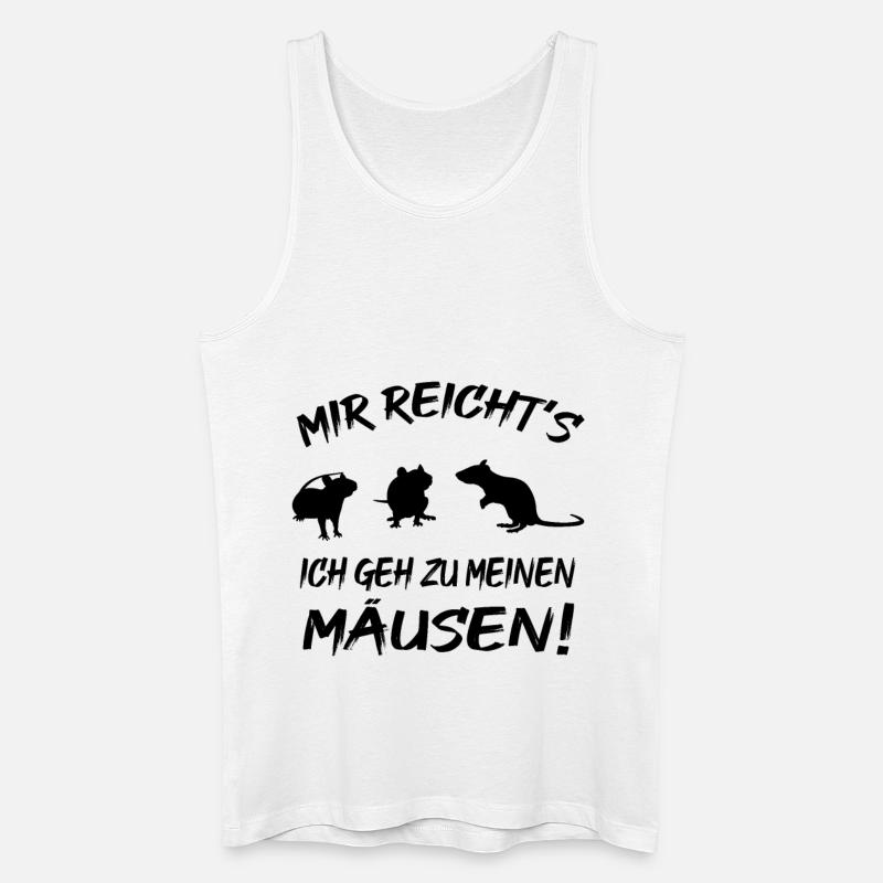 Meine Mäusen - Männer Bio Tank Top - Weiß