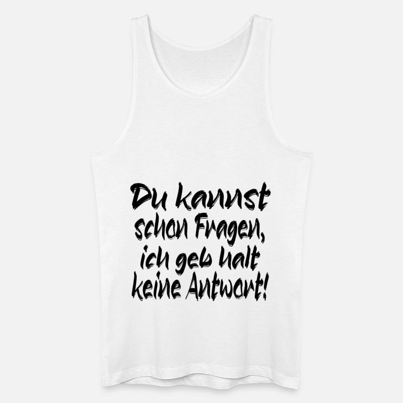 Kannst fragen - Männer Bio Tank Top - Weiß