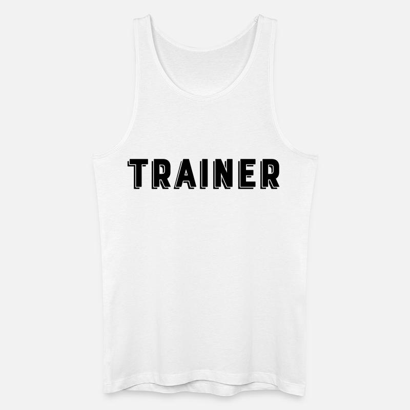 Trainer - Männer Bio Tank Top - Weiß