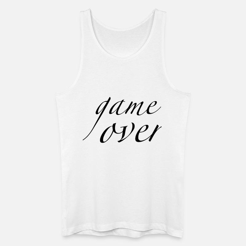 game over - Männer Bio Tank Top - Weiß