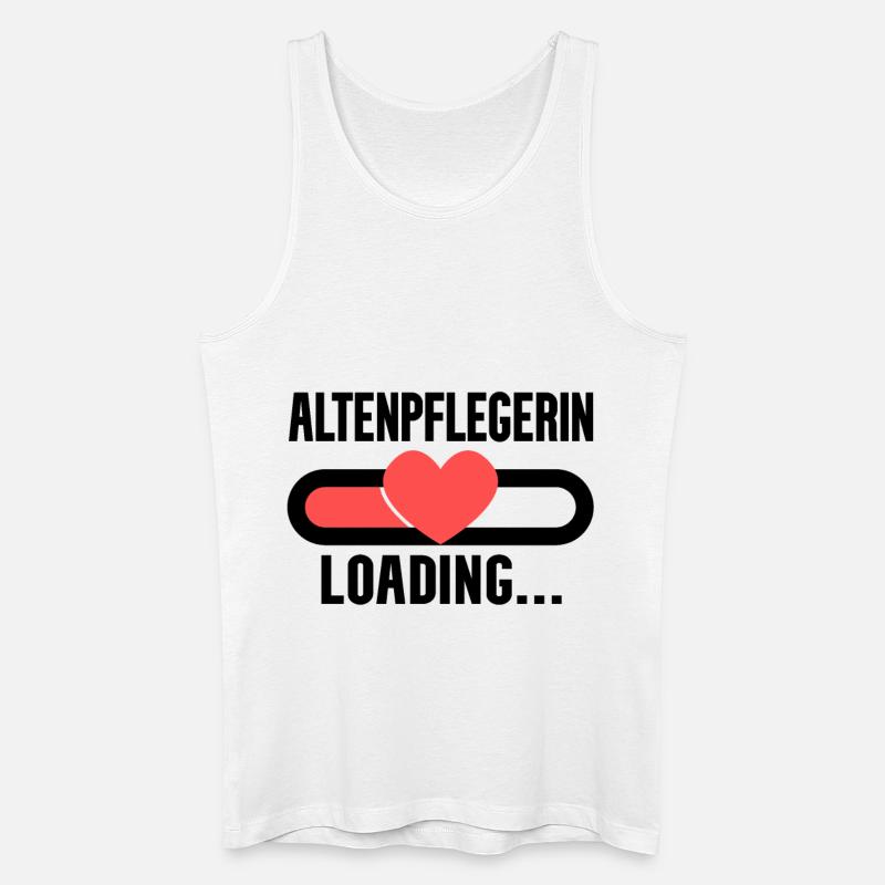Altenpflegerin Loading - Männer Bio Tank Top - Weiß