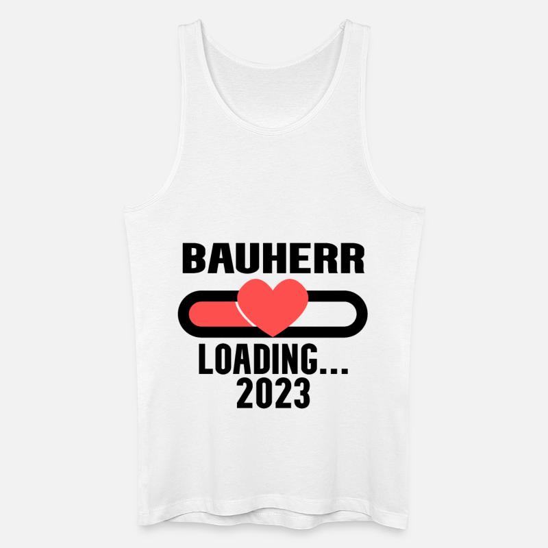 Bauherr 2023 Loading - Männer Bio Tank Top - Weiß