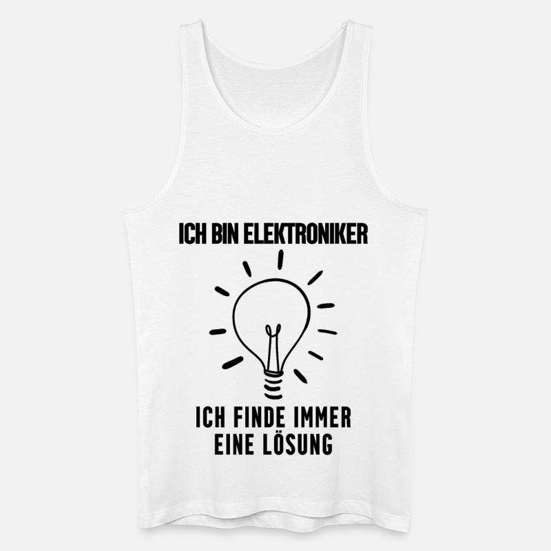 Elektroniker Beruf Ausbildung - Männer Bio Tank Top - Weiß