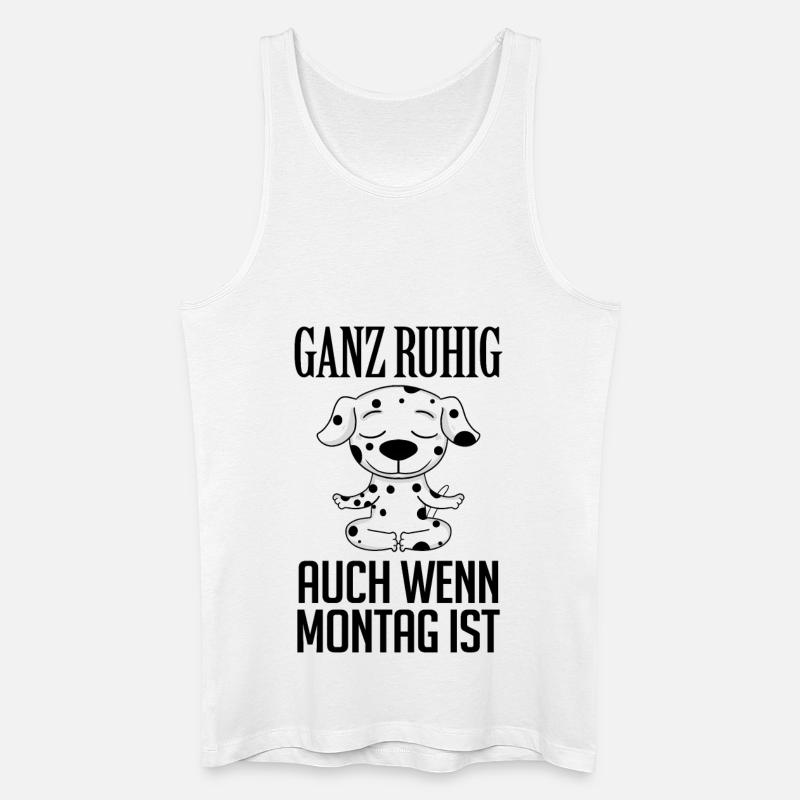 Dalmatiner Hund - Männer Bio Tank Top - Weiß