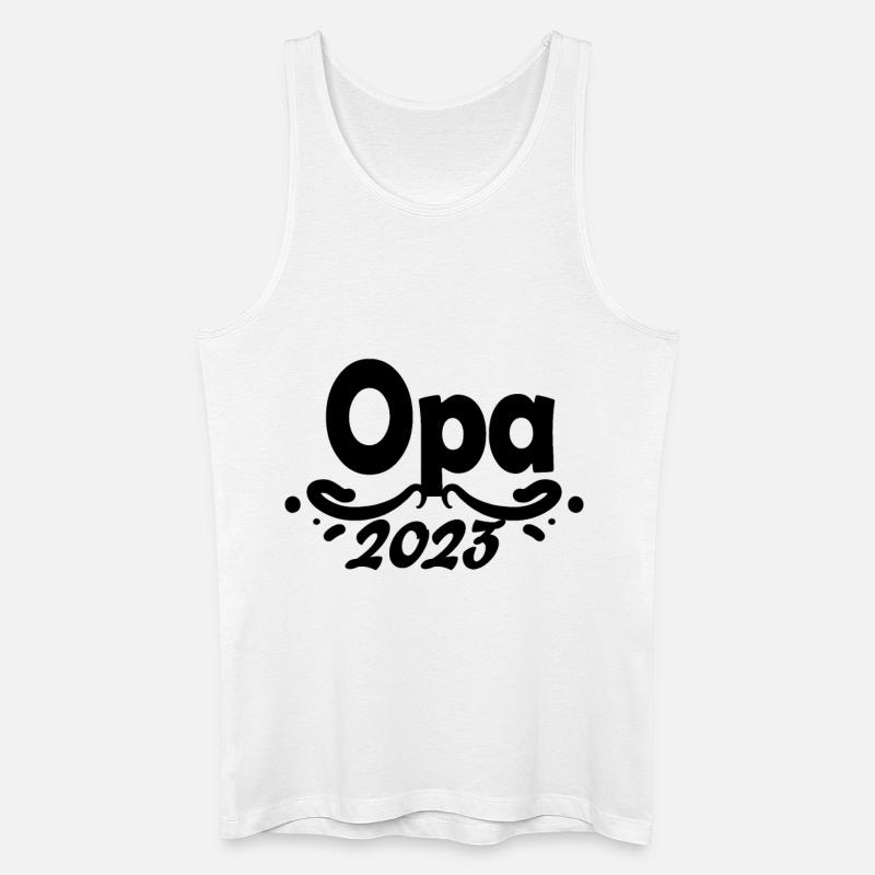 Opa 2023 - Männer Bio Tank Top - Weiß