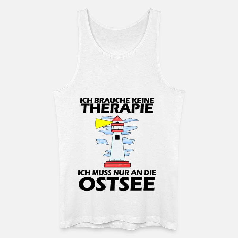Ostsee Urlaub - Männer Bio Tank Top - Weiß