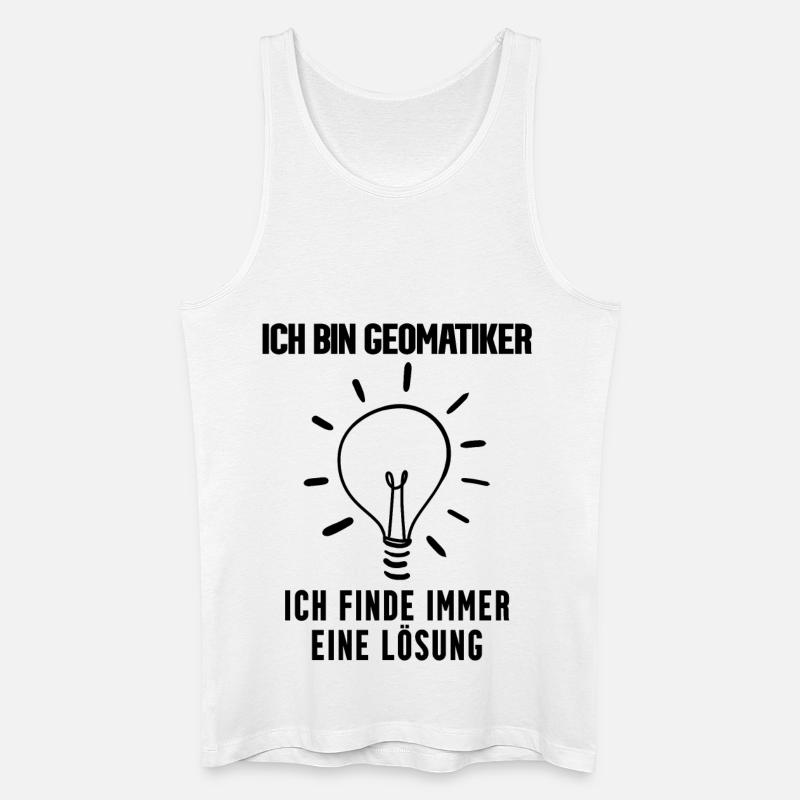 Geomatiker - Männer Bio Tank Top - Weiß
