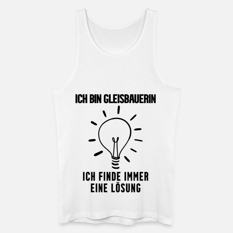 Gleisbauerin Beruf - Männer Bio Tank Top - Weiß